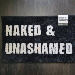 Revive Wonder Naked & Unashamed Bath Mat - 31" x 20" Black & White Soft